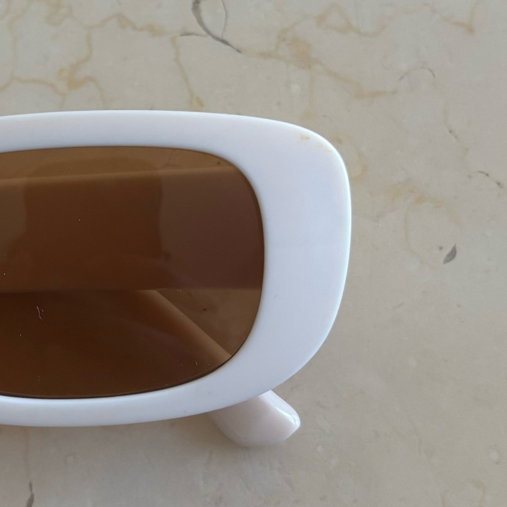 Beige Sunglasses with Brown Lenses - Picture 2 of 3